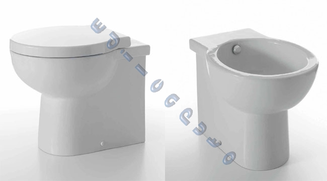 Copriwater sedile coprivaso per sanitari bagno Easy Bath Cielo Ceramica BIANCO