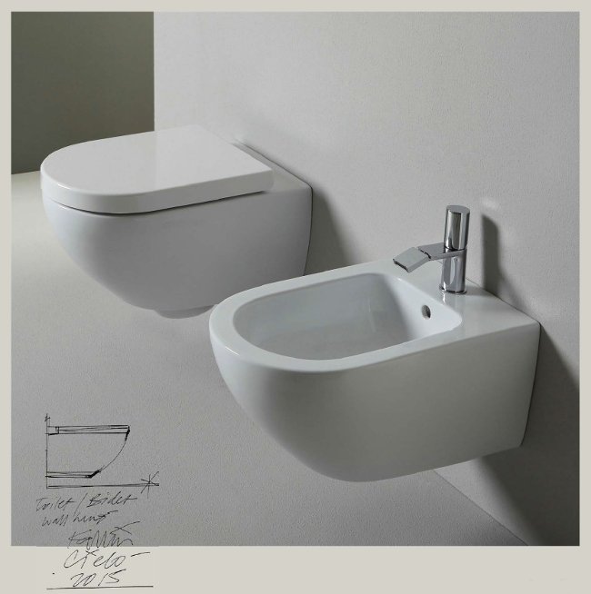 Sanitari bagno sospesi Enjoy vaso bidet e coprivaso colore bianco ... Sanitari bagno sospesi Enjoy vaso bidet e coprivaso colore bianco ...