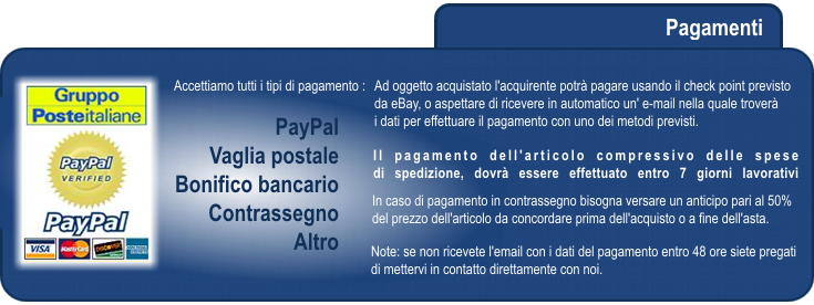 Modalità di pagamento